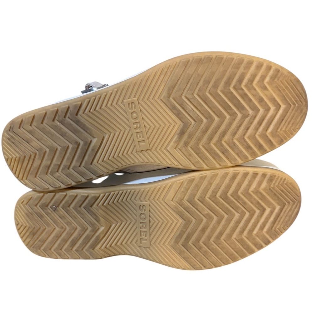 Sorel Beige Cameron Flatform Sandal Leather Suede Women's Size 7 - Picture 8 of 10